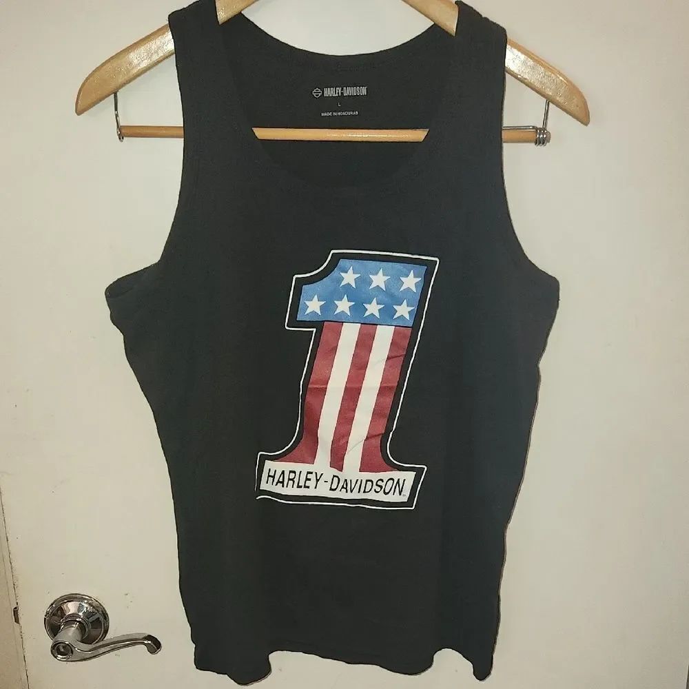 Harley-Davidson Women's Black Tank Top L